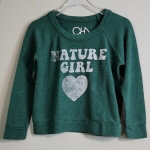 CHASER "Nature Girl" 💚 Green Jumper, Size 4/5 ~ VGUC